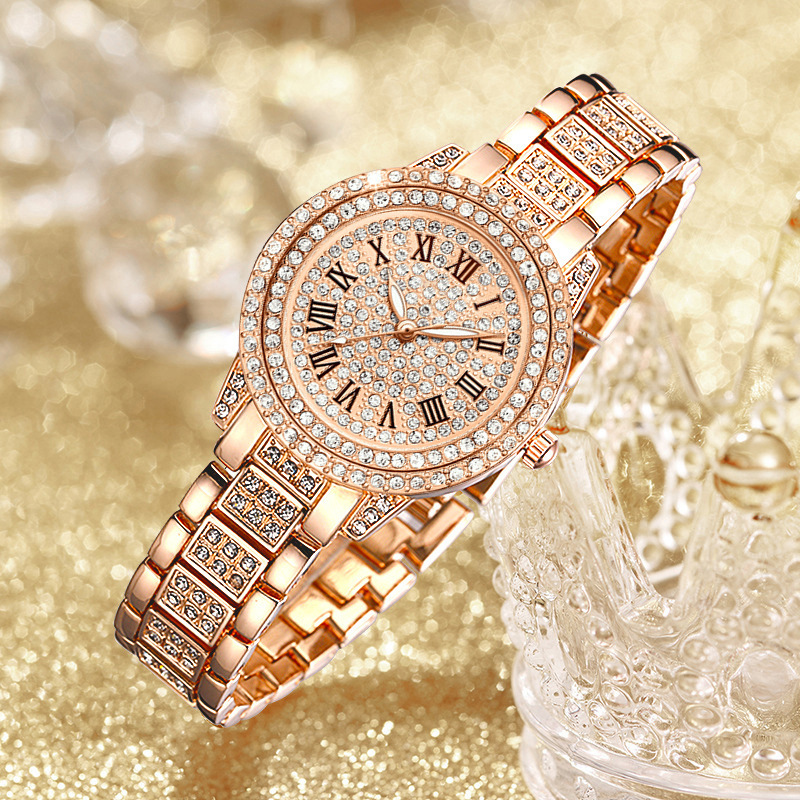 Luxury Watch Diamond - Часы наручные женские кварцевые со стразами,