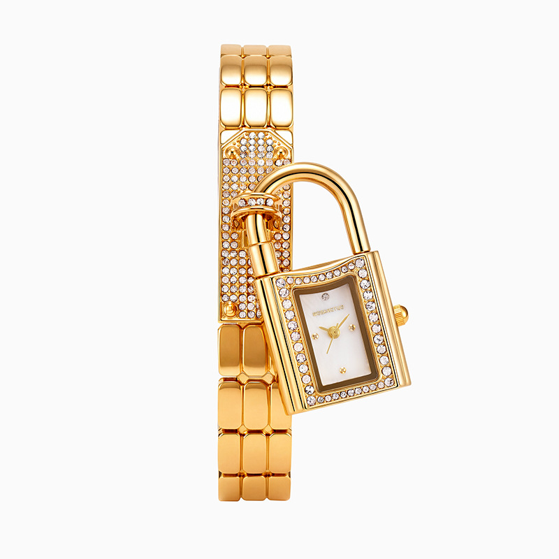 Luxury Watch Diamond - Женские кварцевые часы-браслет с вогнутой головкой