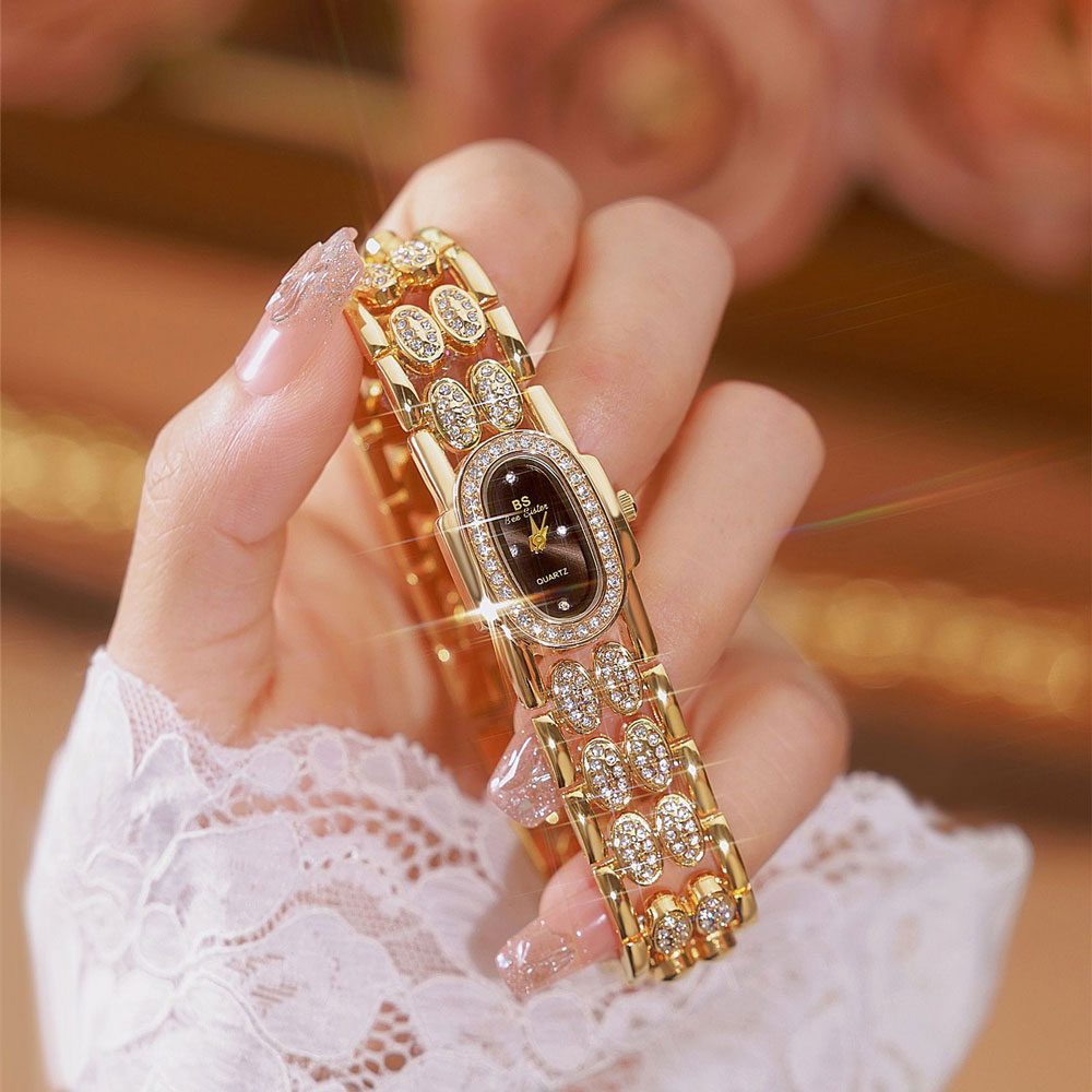 Luxury Watch Diamond - Модные часы, золотой браслет, кварцевые часы