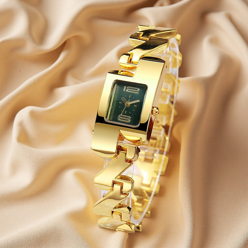 Luxury Watch Square - Женские квадратные кварцевые часы, модный браслет,