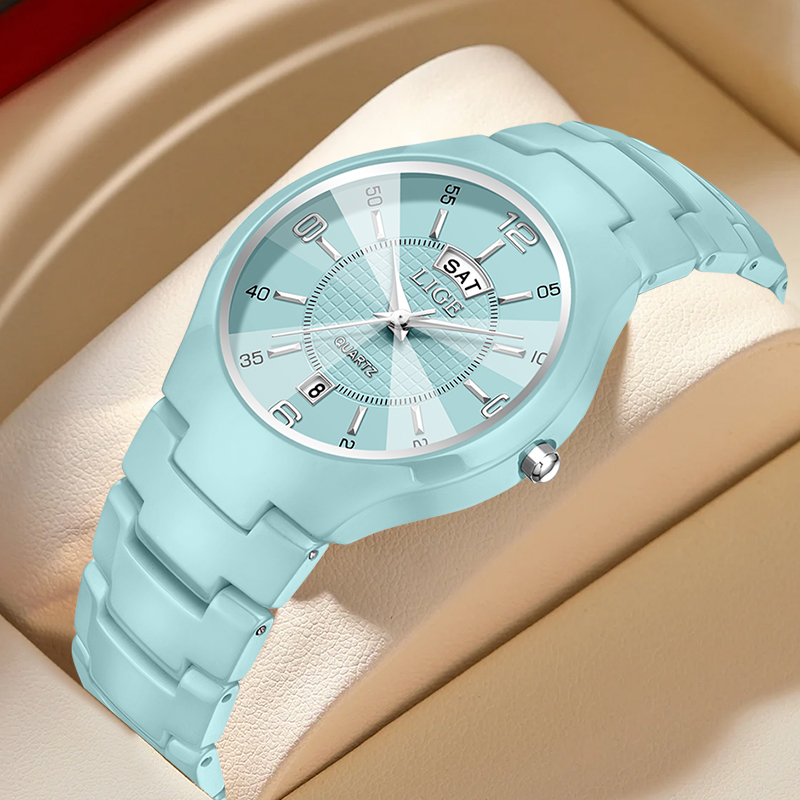 Luxury Watches - LIGE Роскошные элегантные кварцевые женские часы,
