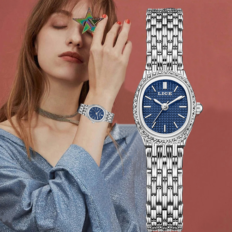 Luxury Watches - LIGE модные роскошные кварцевые женские часы