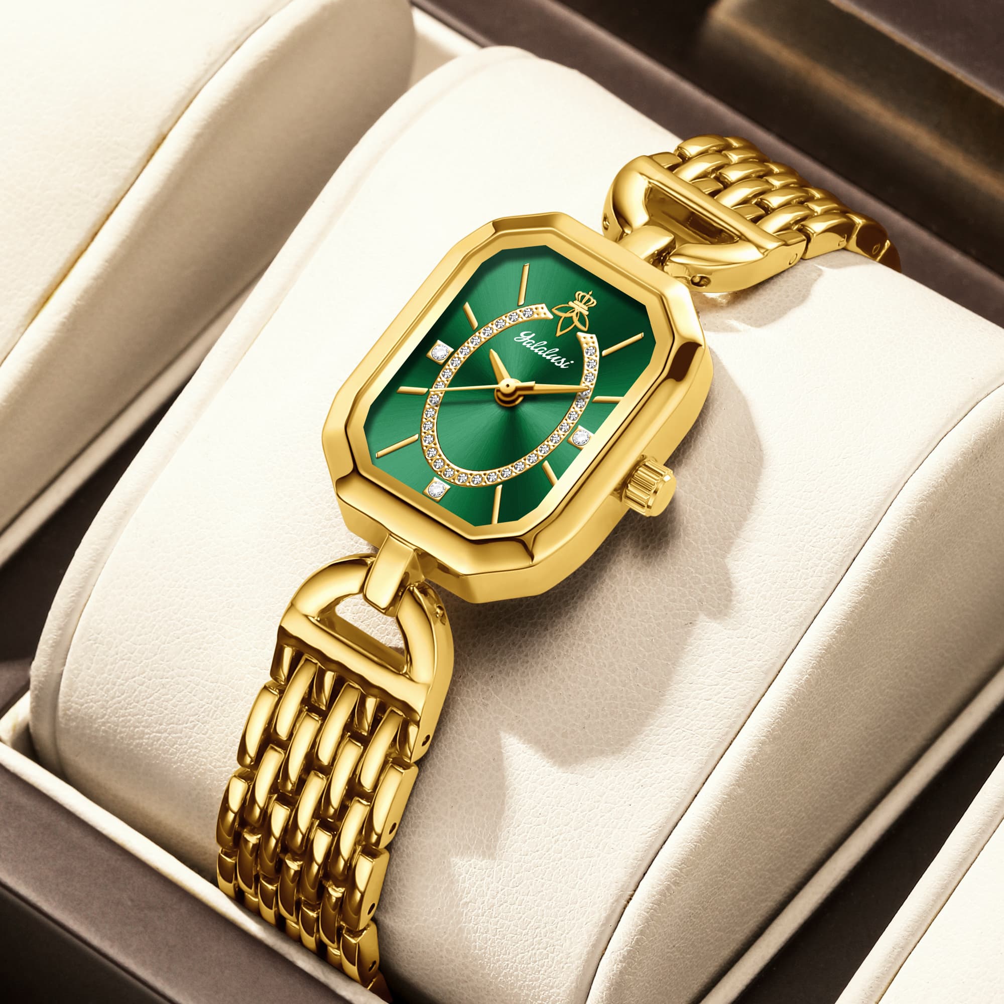 Luxury Watch Square - YaLaLuSi Ретро-часы с квадратным циферблатом, доступная
