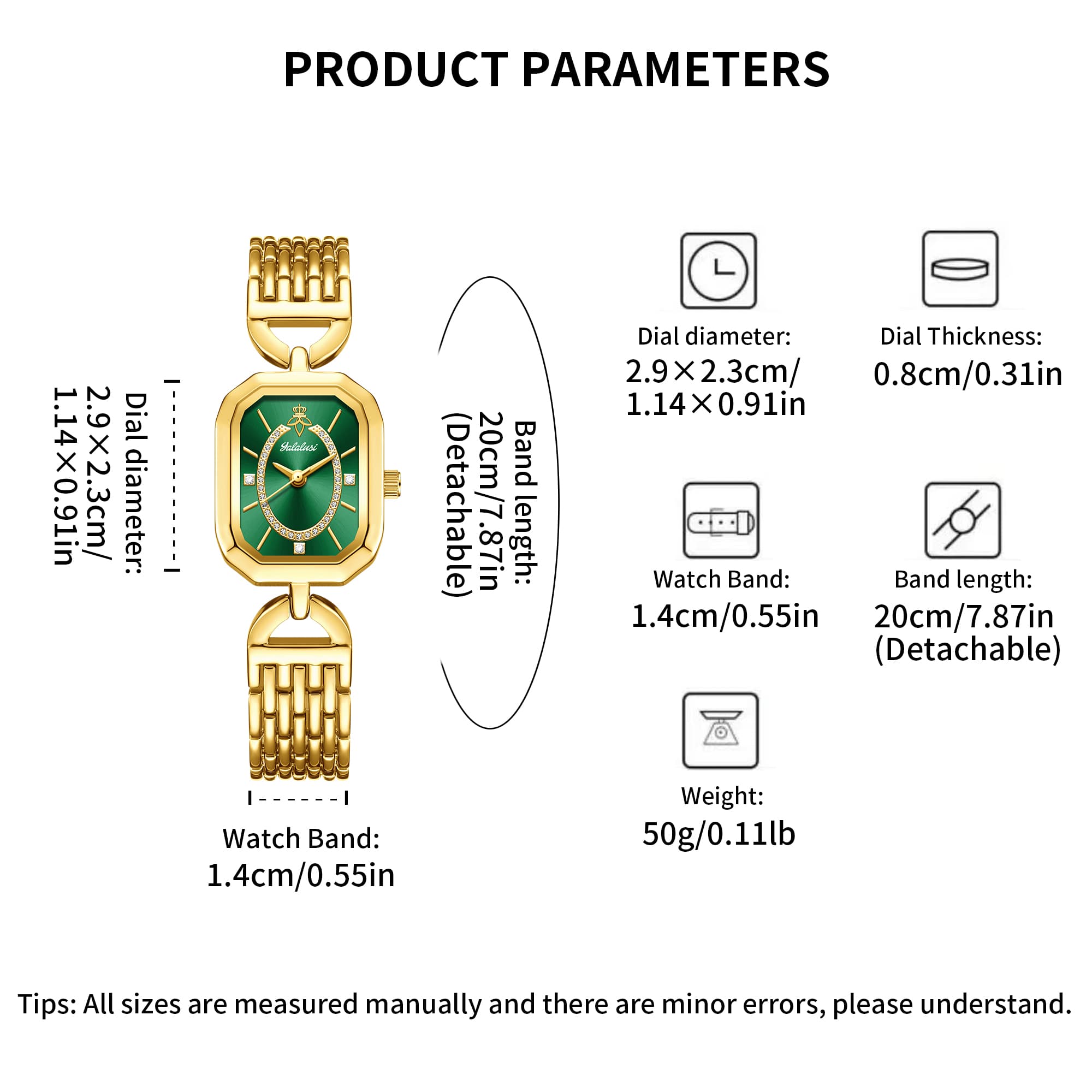 YaLaLuSi Ретро-часы с квадратн – обзор и цена Luxury Watch Square