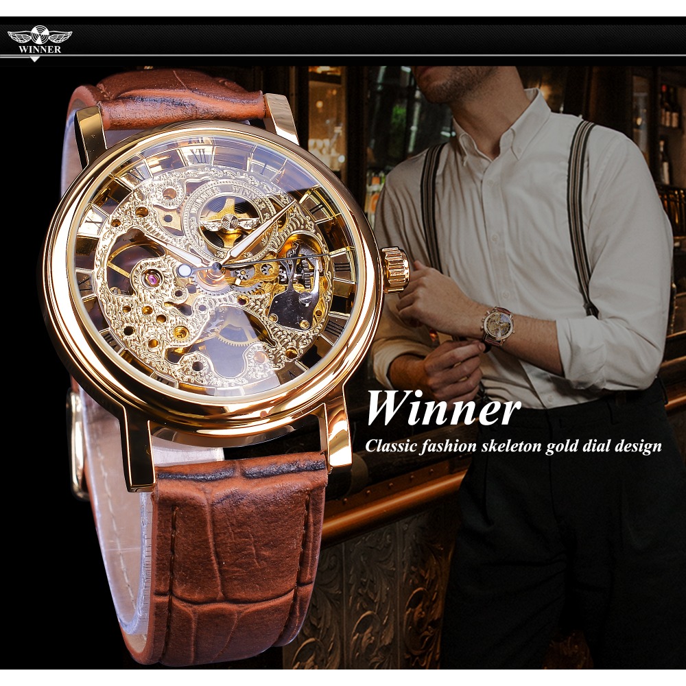 Часы-скелетоны Winner Мужские  – обзор и цена Luxury Watch And Price
