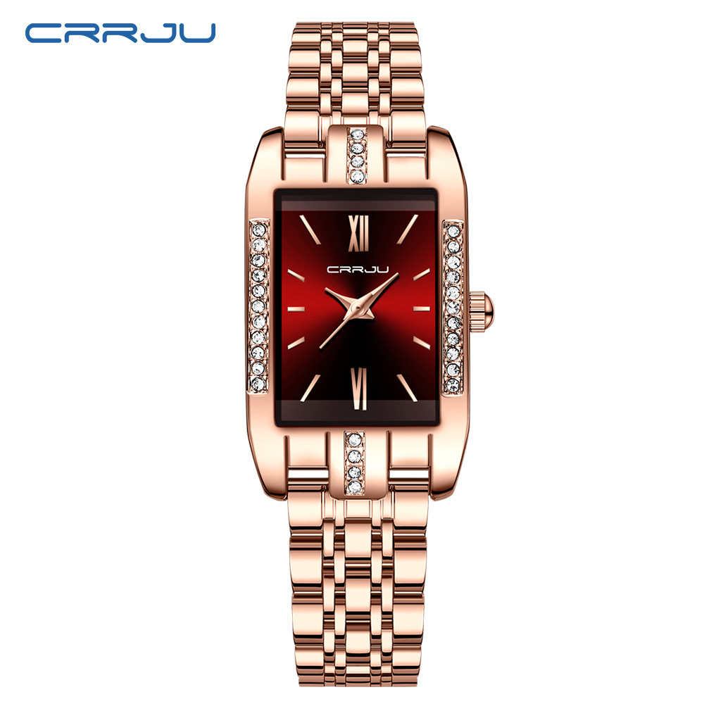 CRRJU Роскошные квадратные час – обзор и цена Luxury Watch Square
