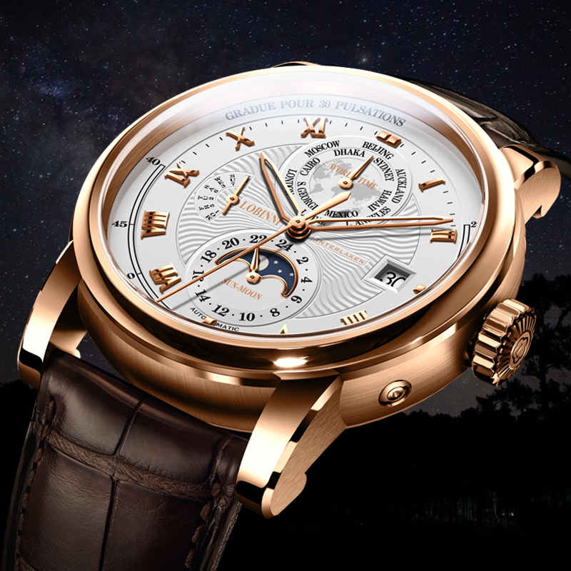 LOBINNI мужской роскошный брен – обзор и цена Luxury Watch Brands In World